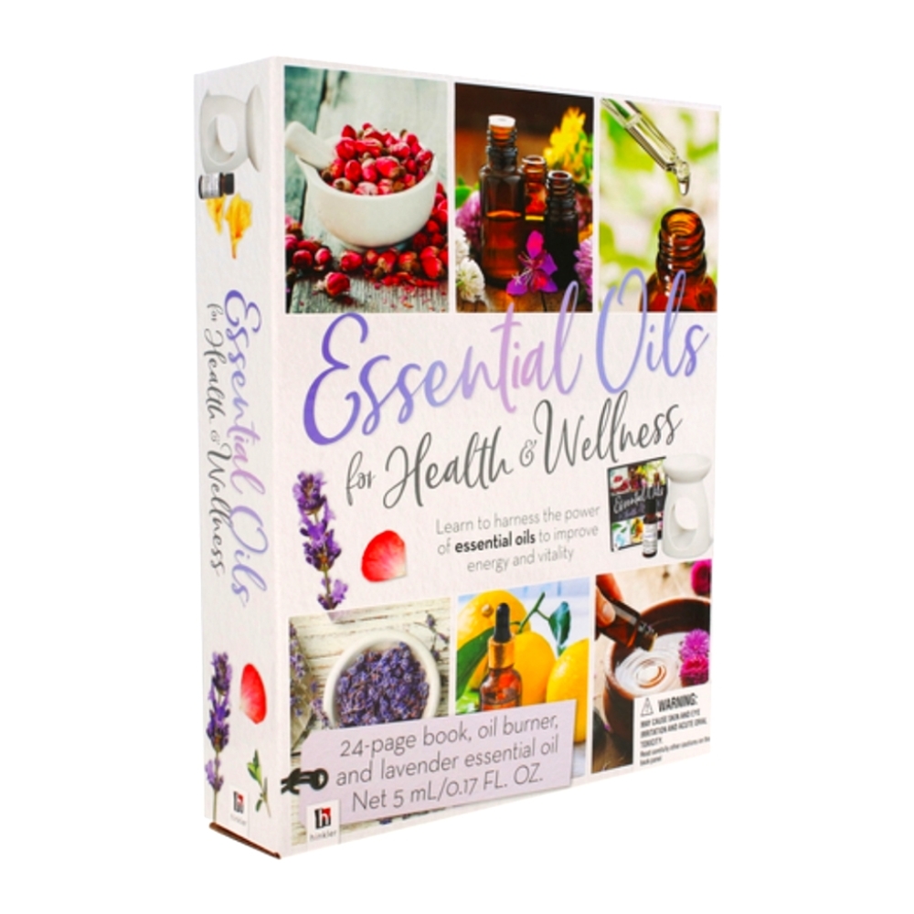 New Essential Oils For Health & Wellness Kit Includes Book & Oil Burner